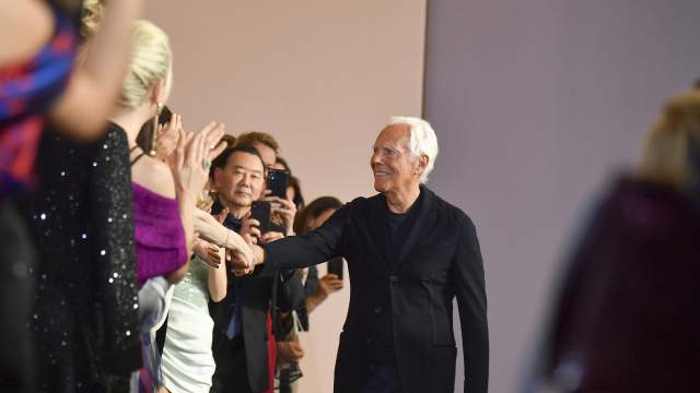 Итальянский дизайнер Джорджио Армани 