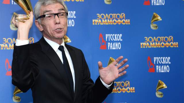 Телеведущий Юрий Николаев на церемонии вручения ежегодной музыкальной премии "Золотой граммофон-2013"
