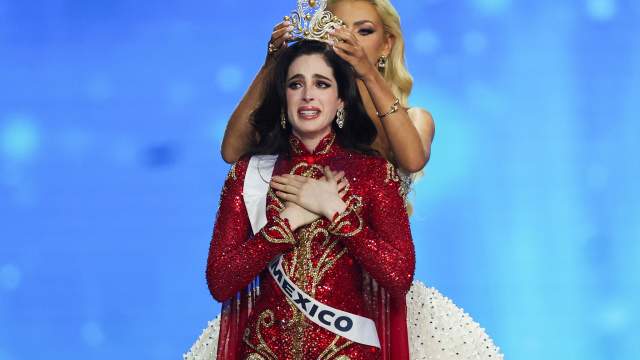 Fatima Bosch of Mexico reacts as she is crowned Miss Universe during the 74th Miss Universe pageant in Bangkok, Thailand, November 21, 2025