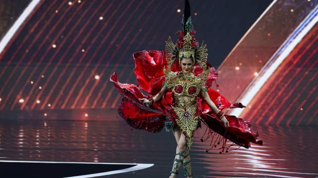 Lattana Munvilay of Laos takes part in the National Costume show during the 74th Miss Universe pageant in Bangkok, Thailand, November 19, 2025