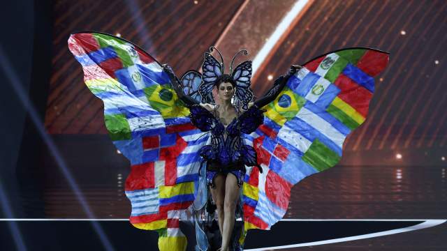 Yamilex Hernandez of Miss Universe Latina takes part in the National Costume show during the 74th Miss Universe pageant in Bangkok, Thailand, November 19