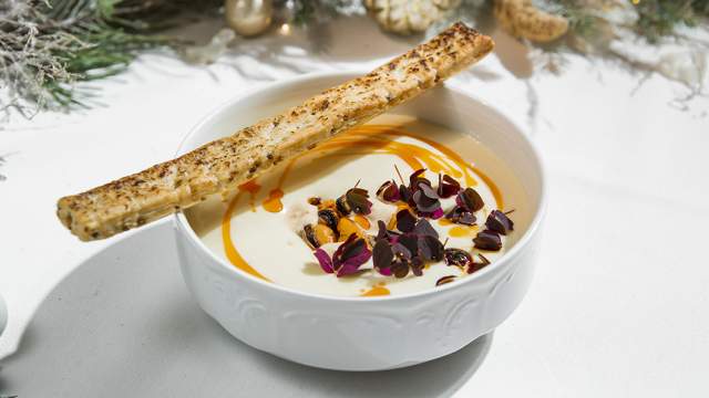 Суп-капучино с мидиями