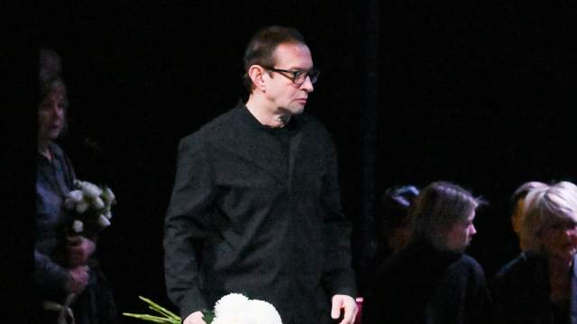 Актер Константин Хабенский на церемонии прощания с народной артисткой РФ Верой Алентовой