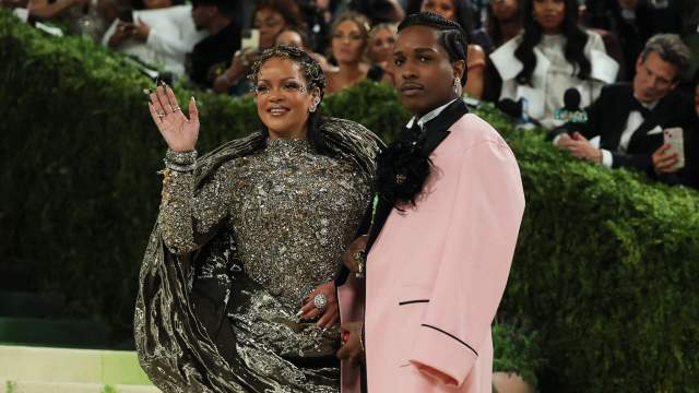 Rihanna and A$AP Rocky arrive to attend the Met Gala, an annual fundraising gala held for the benefit of the Metropolitan Museum of Art's Costume Institute with this year's theme 'Costume Art' in New York City, New York, U.S., May 4, 2026