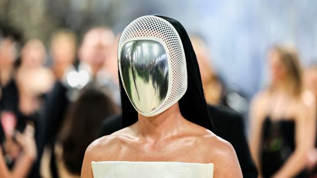 Katy Perry poses during the Met Gala, an annual fundraising gala held for the benefit of the Metropolitan Museum of Art's Costume Institute with this year's theme 'Costume Art' in New York City, New York, U.S., May 4, 2026