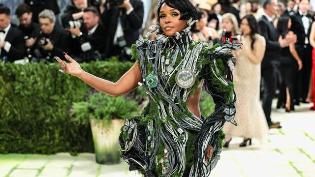 Janelle Monae poses during the Met Gala, an annual fundraising gala held for the benefit of the Metropolitan Museum of Art's Costume Institute with this year's theme 'Costume Art' in New York City, New York, U.S., May 4, 2026.