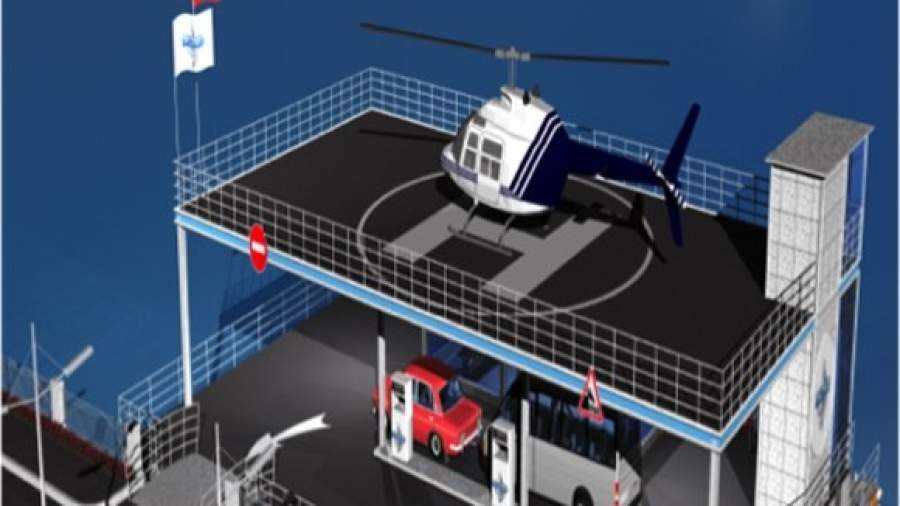 Вертолетные площадки для авиатакси поставят на Москве-реке