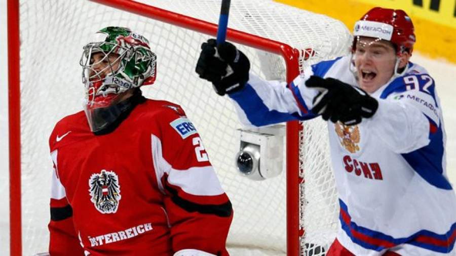 Российские хоккеисты разгромили сборную Австрии на ЧМ-2013