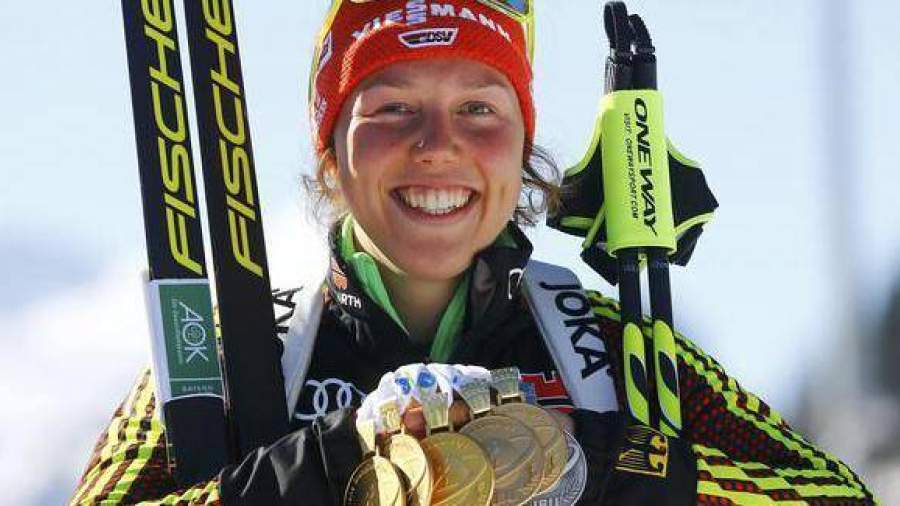 Немка Дальмайер досрочно завоевала Кубок мира по биатлону