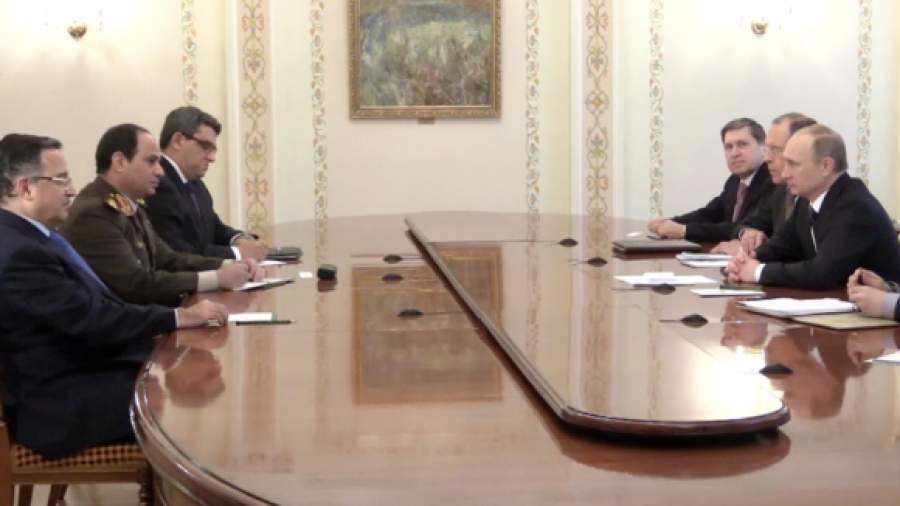 Путин пожелал маршалу Ас-Сиси удачи на выборах президента Египта