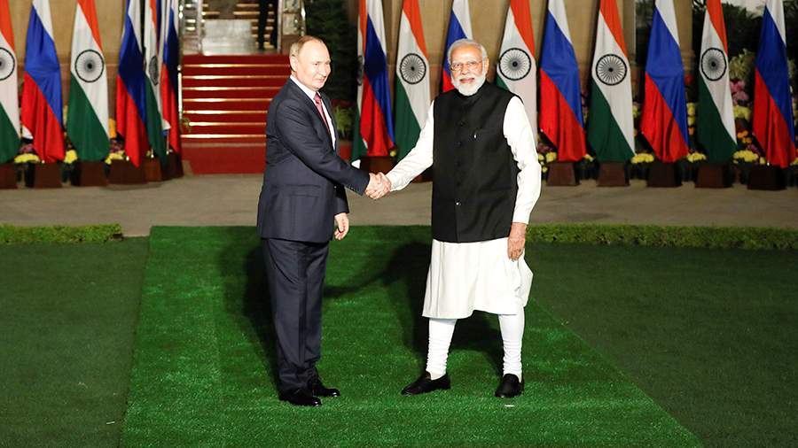 Putin and Modi meet in New Delhi