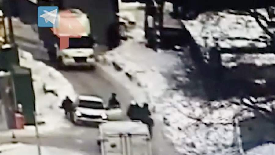 In Moscow, the camera filmed the men who opened fire at the shopping center