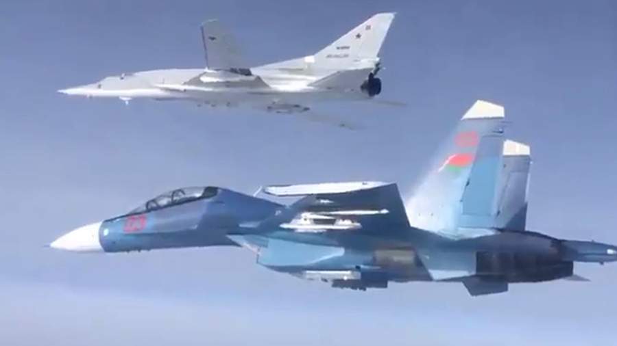 Russian Tu-22M3 bombers patrolled the borders of Belarus
