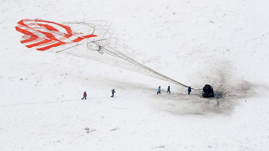 The Soyuz MS-20 spacecraft landed in Kazakhstan