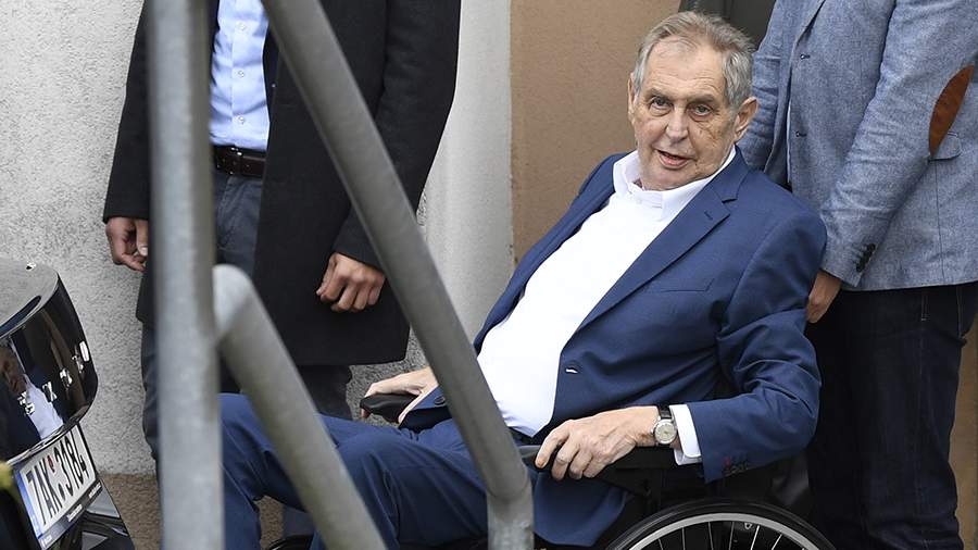 Czech President gave up alcohol and cigarettes