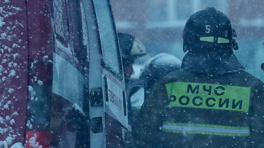 A source reported a fire at a mine in Kuzbass