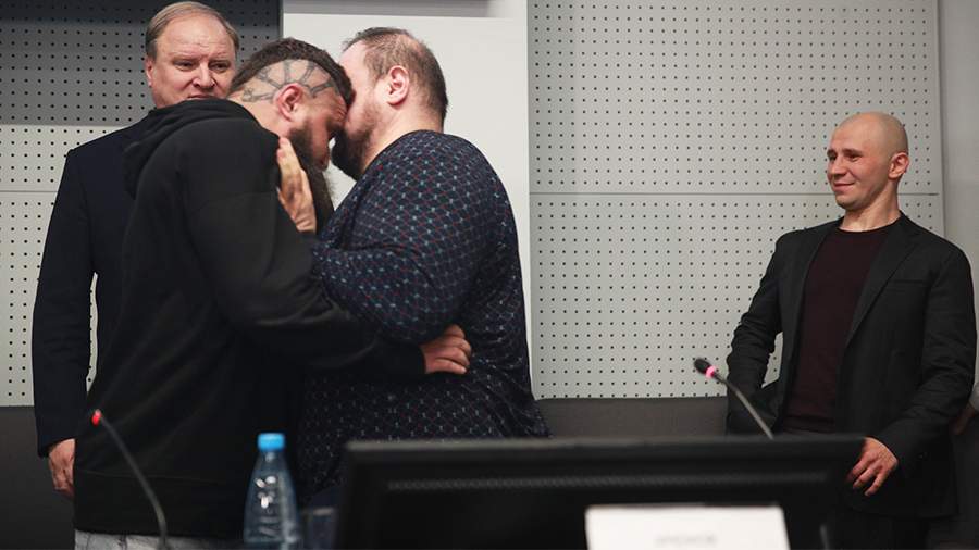 Shcherbakov had a fight with Vildanov at a press conference before the fight