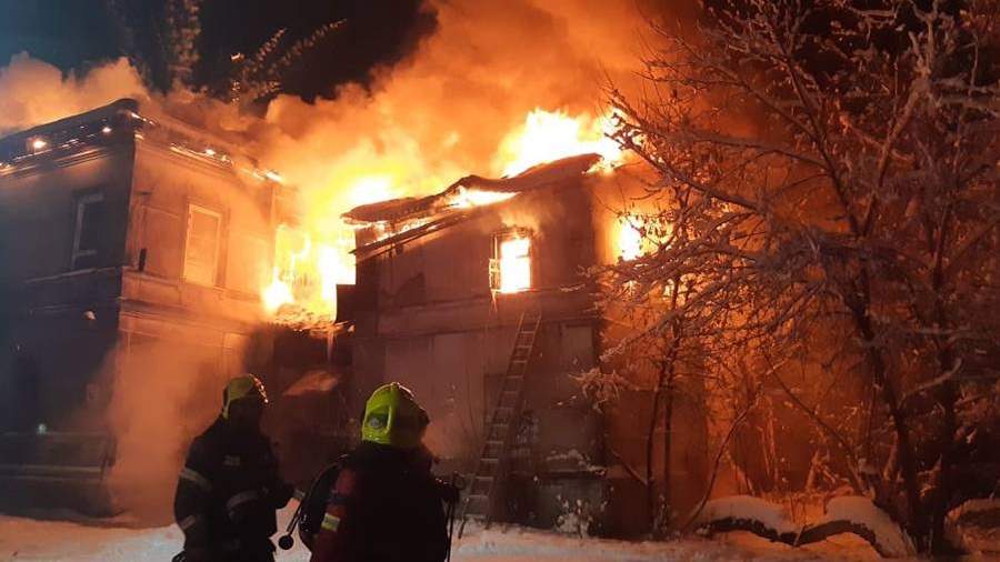 A man died in a fire in a house in Nizhny Novgorod A man died in a fire in a house in Nizhny Novgorod