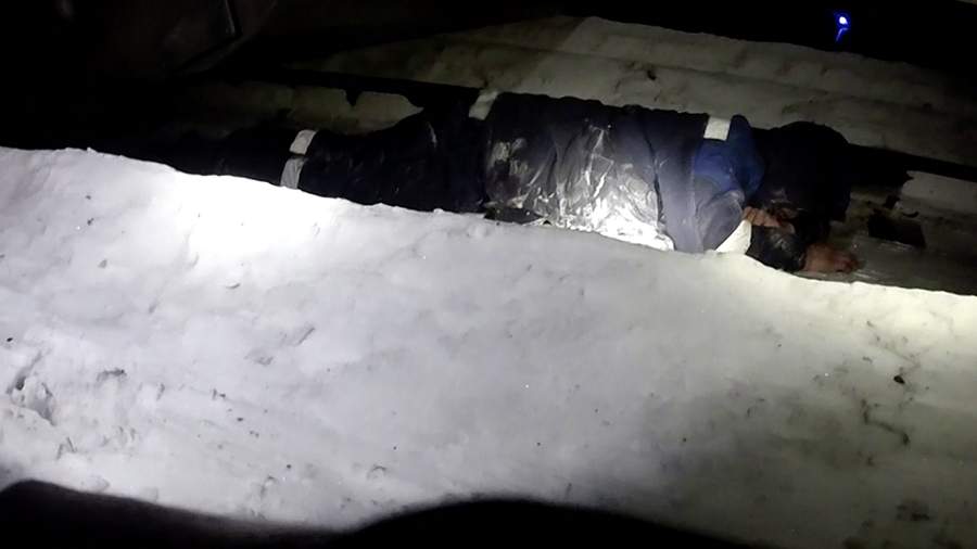 In Krasnoyarsk, police rescued a man who was sound asleep on the tracks from a moving train