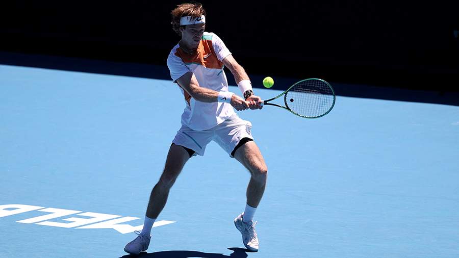 Tennis player Andrei Rublev reached the third round of the Australian Open