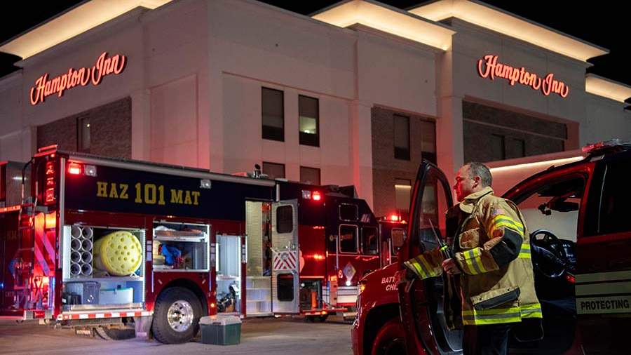 16 people were found unconscious in a hotel in the US state of Ohio