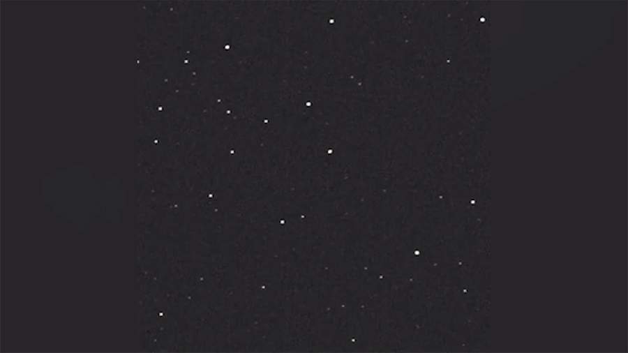 Roskosmos showed footage of the passage of a potentially dangerous asteroid past the Earth