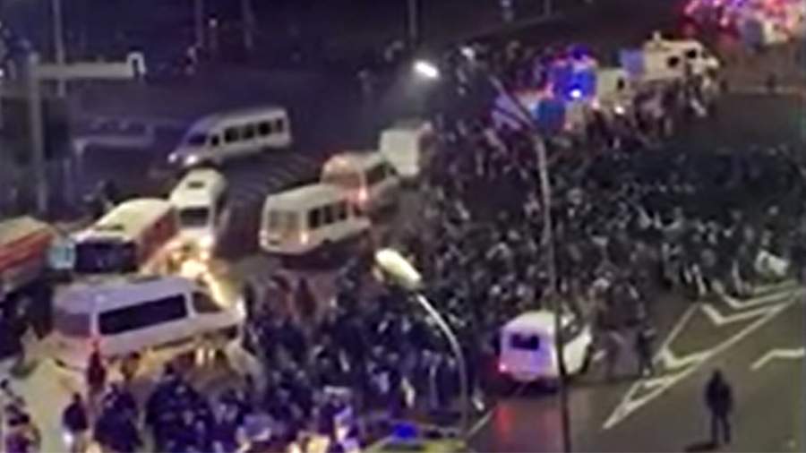 The security forces pushed the main part of the protesters from the square in Almaty
