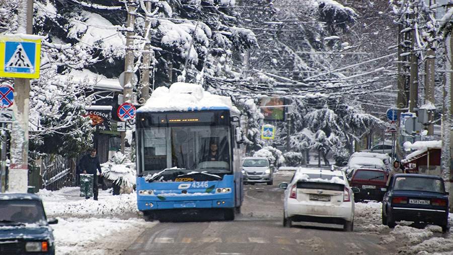TFR in the Crimea will check the disembarkation of the child from the bus in the cold