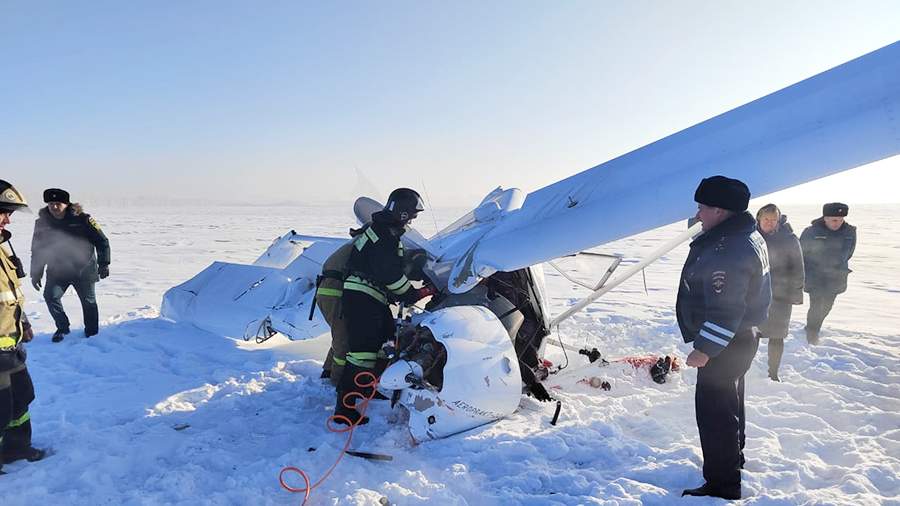 There are footage from the crash site in the Altai Territory