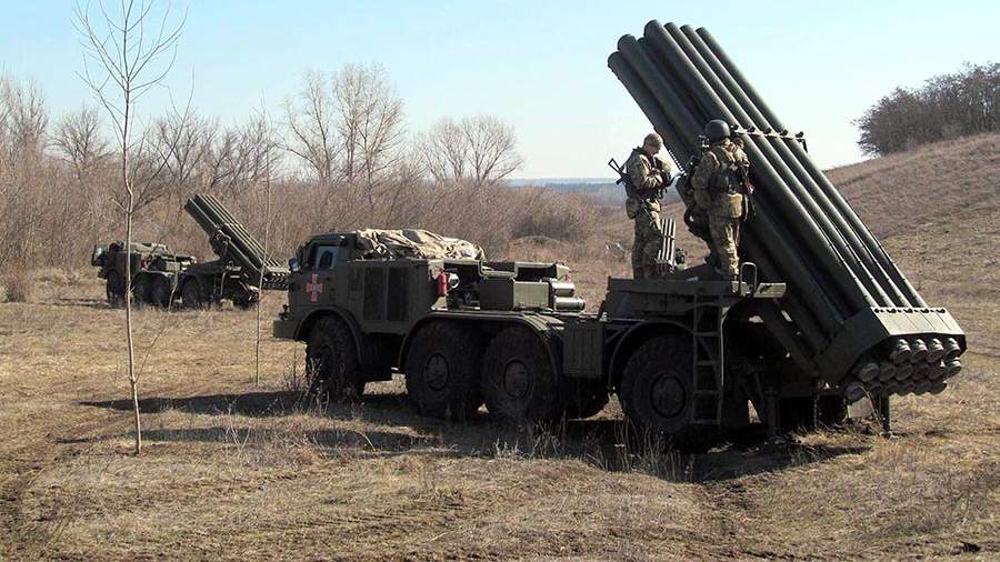 Ukraine conducted exercises using the Uragan MLRS near the borders of Crimea