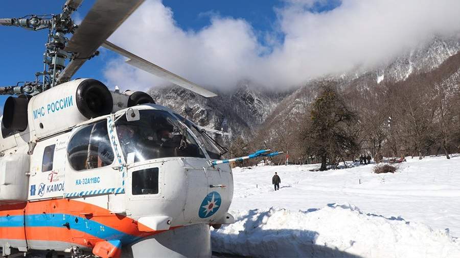 The monk was carried away by the river in the mountains of Sochi
