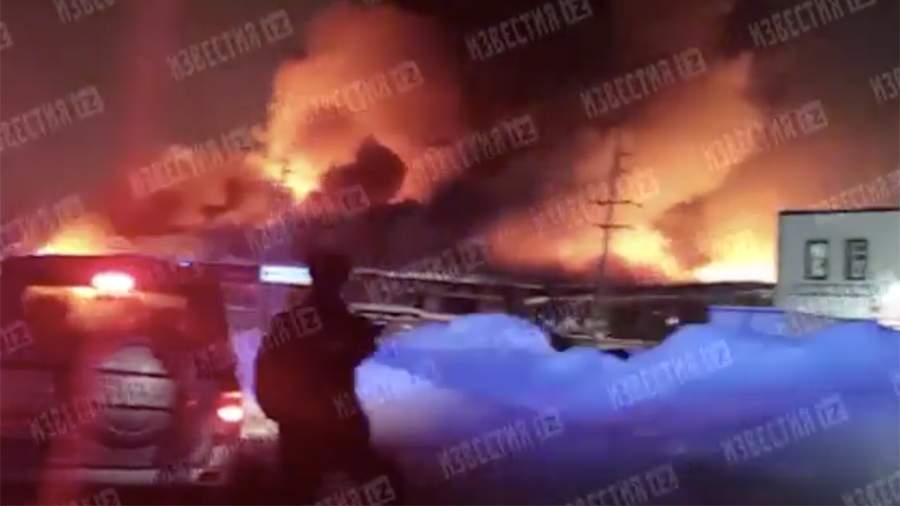 Additional forces were sent to extinguish a fire at a furniture factory in the Moscow region