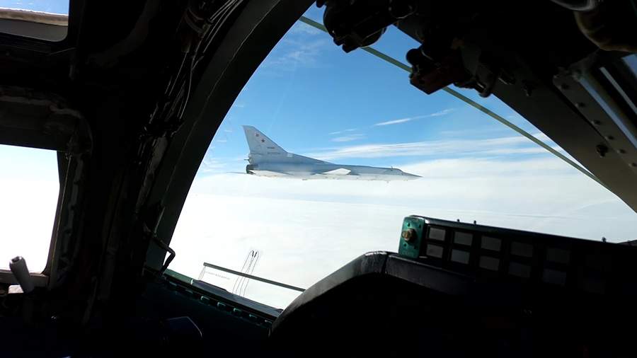 Two Russian Tu-22MZ bombers patrolled over Belarus