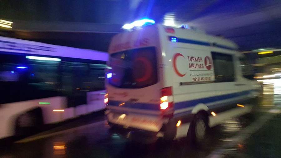 Tourist bus overturned in central Turkey