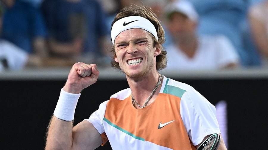 Tennis player Andrei Rublev won the tournament in France