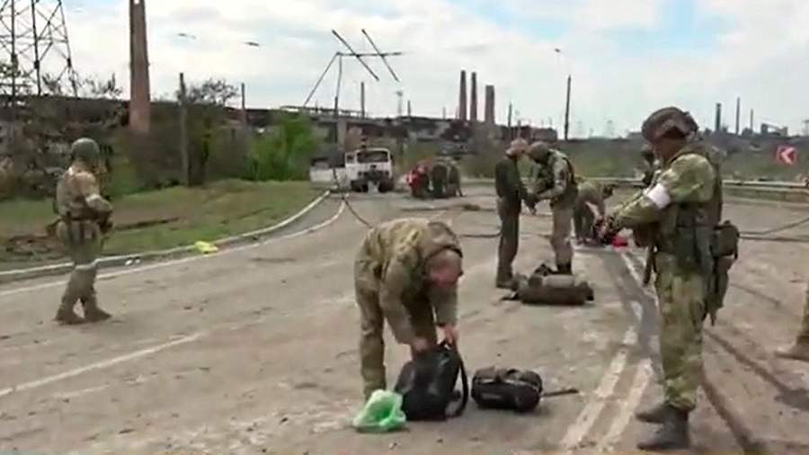 Последние вышедшие с «Азовстали» боевики