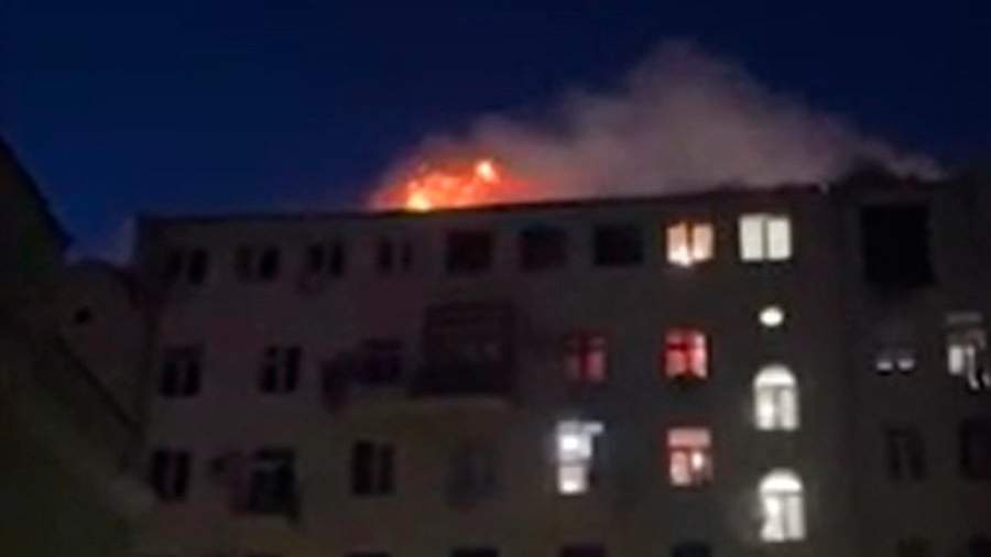 Площадь пожара в жилом доме в центре Москвы составила 200 кв. м
