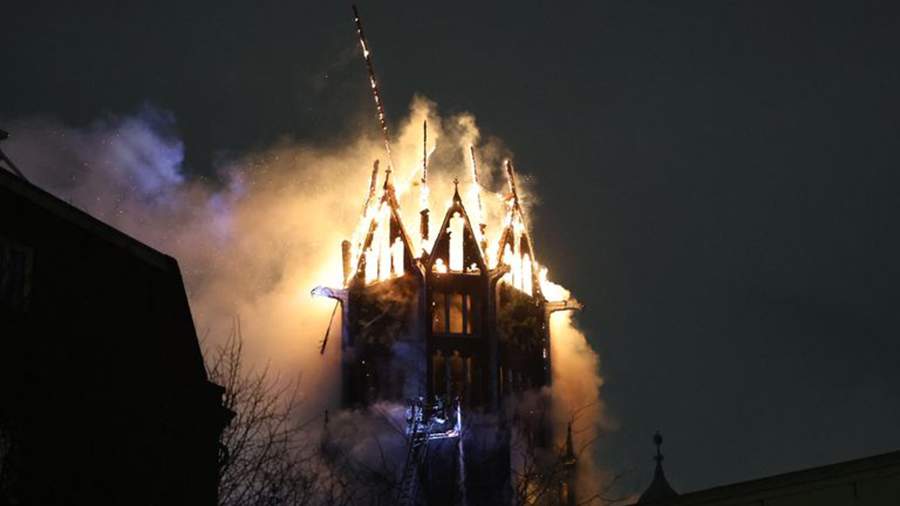 The media reported the collapse of the tower of a 150-year-old ...