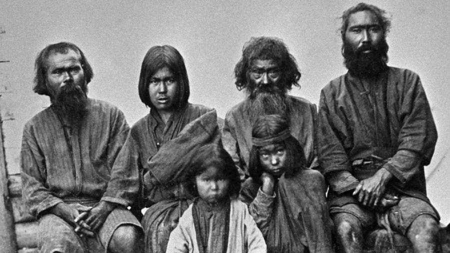 Аины - представители коренного населения острова Сахалин