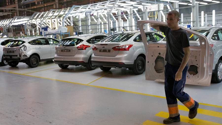 Сборочная линия на заводе Ford Sollers во Всеволжске
