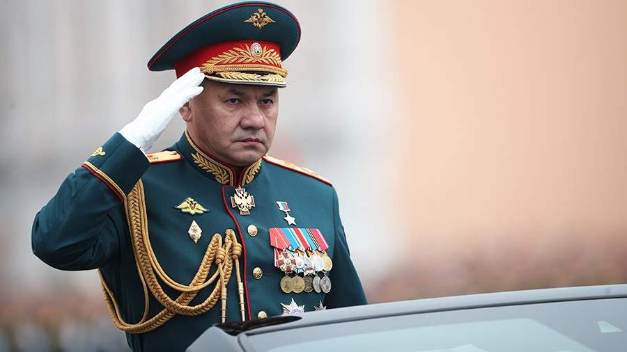 Сергей Шойгу во время парада на Красной площади, посвященного 74-й годовщине Победы в Великой Отечественной войне