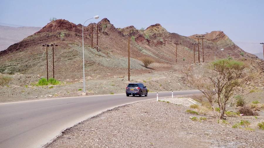Горная дорога в Омане