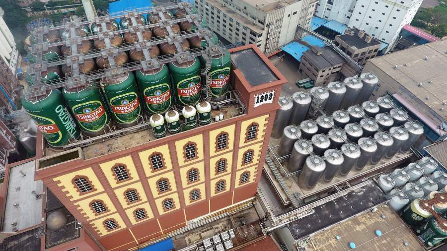 Пивоваренный завод Tsingao в Циндао