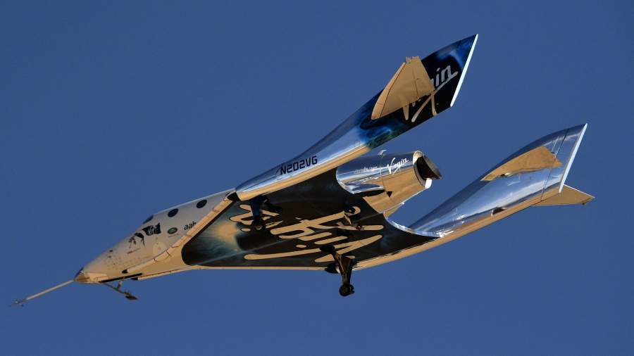 Cуборбитальный корабль SpaceShipTwo модели Unity компании Virgin Galactic