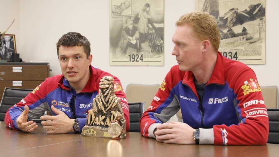 Основатель команды Snag Racing Сергей Карякин и Алексей Шмотьев 