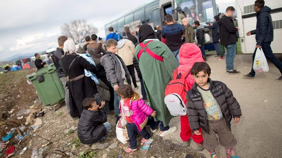 Беженцы на греко-македонской границе
