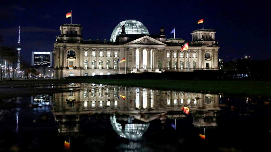 Нижняя палата парламента Германии изображена в Берлине, Германия
