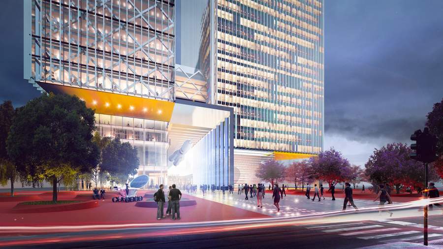 Проектное решение Национального космического центра в Москве