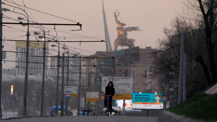 город вечер москва велосипед