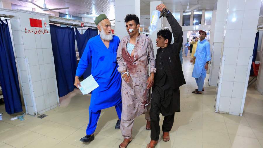 Injured in an attack on a prison in Jalalabad